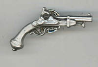 PW0233 Trade Pewter - Percussion Pistol Pin 1 3/4