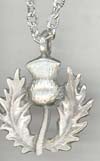 PW2712 Hand Cast Pewter - Thistle Necklace