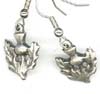 PW2714 Hand Cast Pewter - Thistle Earrings (Small)