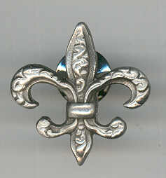 PW2784 Hand Cast Pewter Pin - Fleur de lis