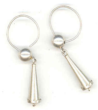 TS0337 EAR BOBS - STERLING SILVER